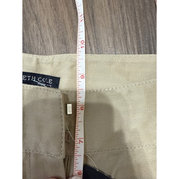 NWT Y2K Low Rise Khaki Boot Cut/Flare Pants Size 2 Careerwear Herringbone Chic - Picture 5 of 6